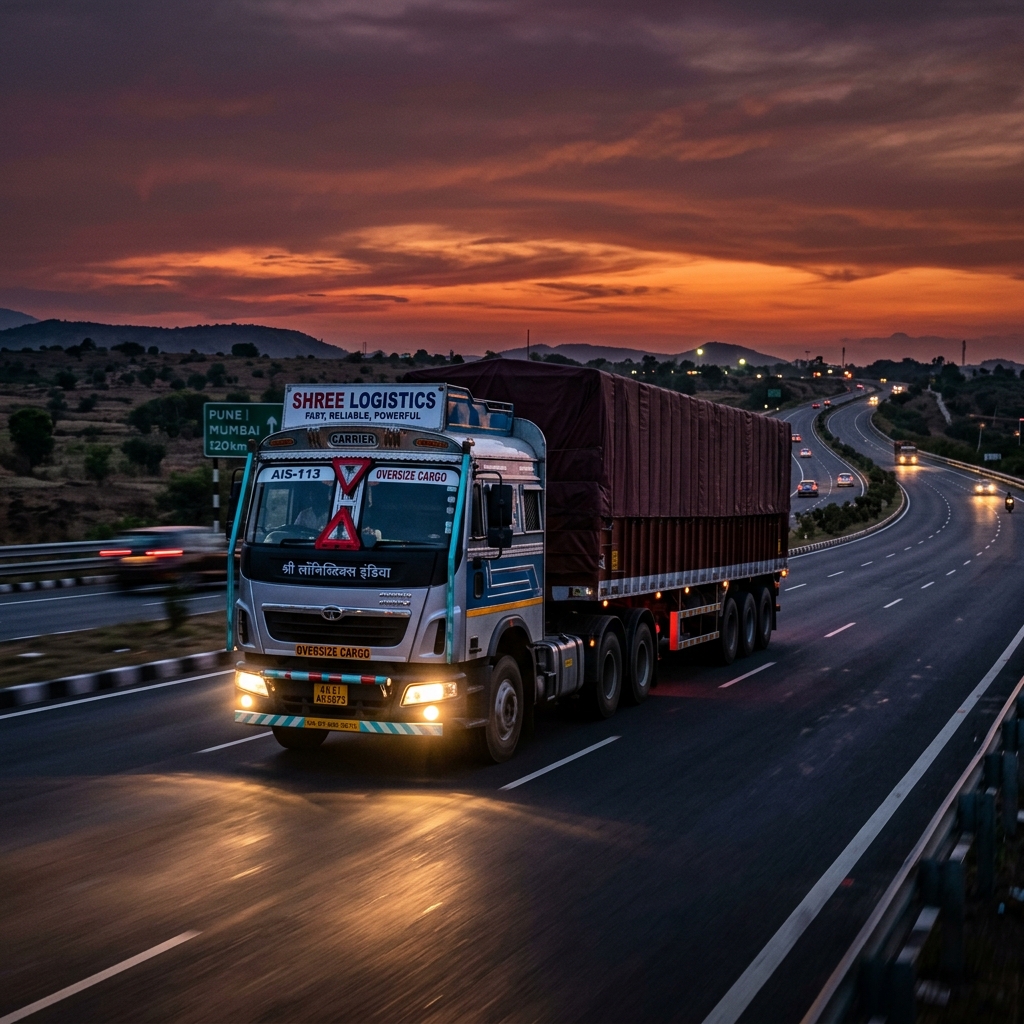 Heavy Cargo Transport Truck
